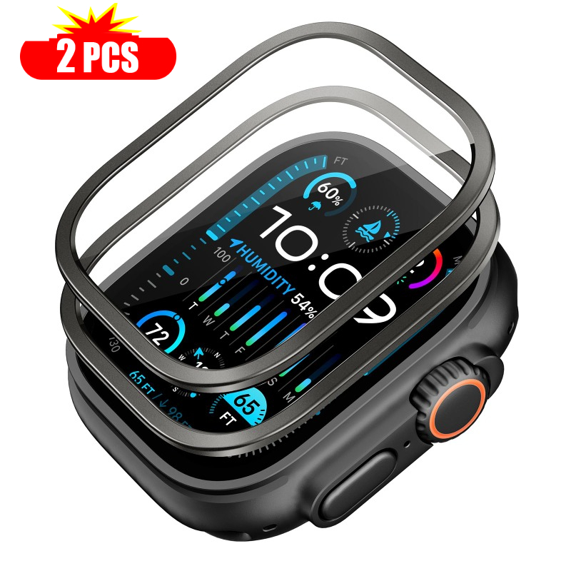 Smartwatch Watches For Women - 2pcs Tempered Glass for Apple Watch