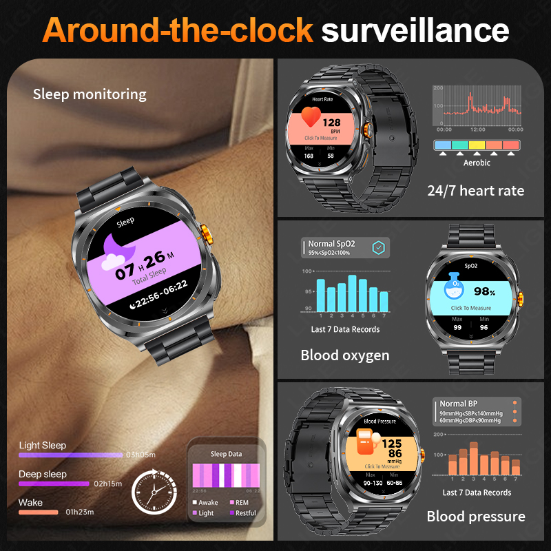 LIGE 2025 Watch Wireless Earph - огляд і ціна Smartwatch Running Watches For Men