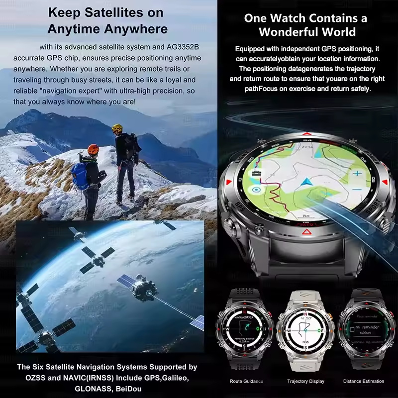 2025New T-Rex 3 Outdoor GPS Sp - огляд і ціна Smartwatch Running Watches For Men