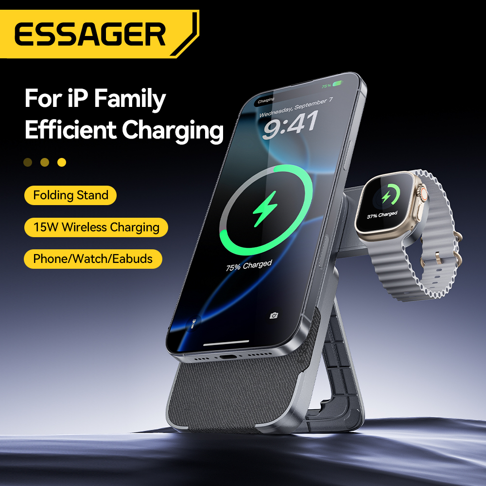 Essager 3-in-1 Portable Foldin - огляд і ціна Smartwatch Watches Compatible With Iphone