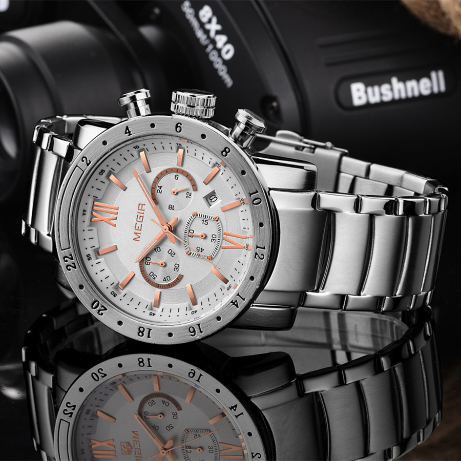 MEGIR Stainless Steel Casual W - огляд і ціна Smartwatch Watches Digital