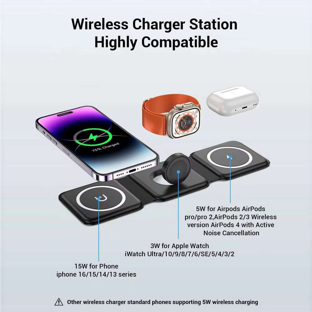 3-in-1 Magnetic Folding Wirele - огляд і ціна Smartwatch Watches Compatible With Iphone