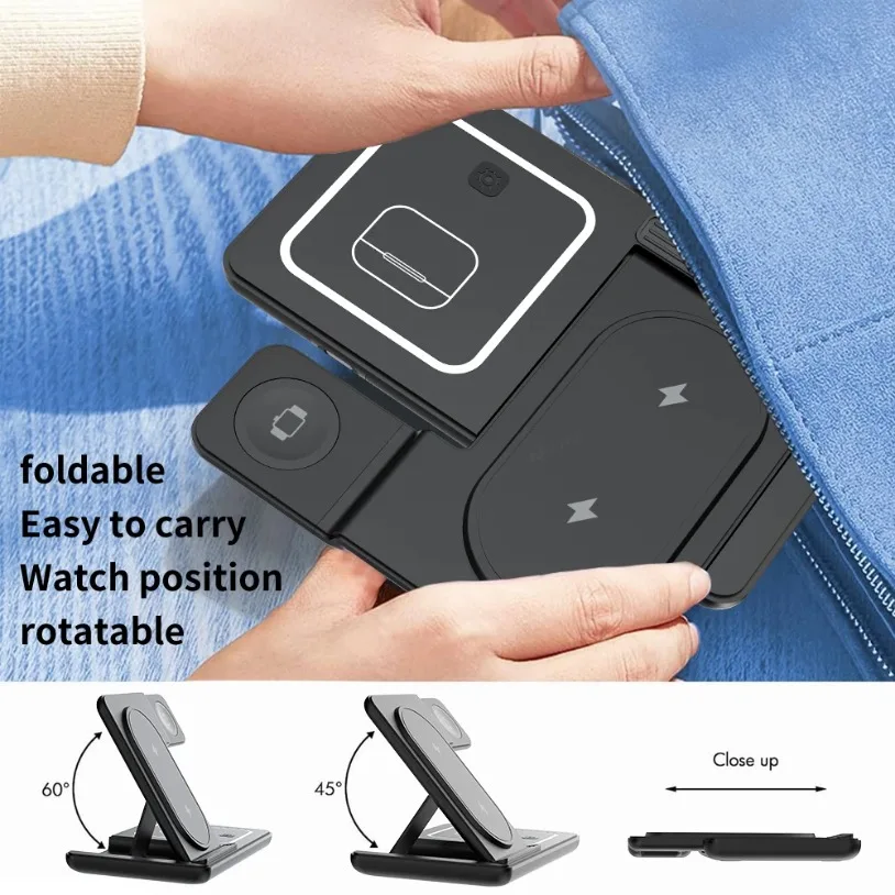 3 in 1 Foldable Wireless Charg - огляд і ціна Smartwatch Watches Compatible With Iphone