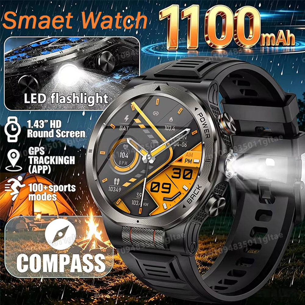 2026 New Military Grade 1100mA - огляд і ціна Smartwatch Running Watches For Men