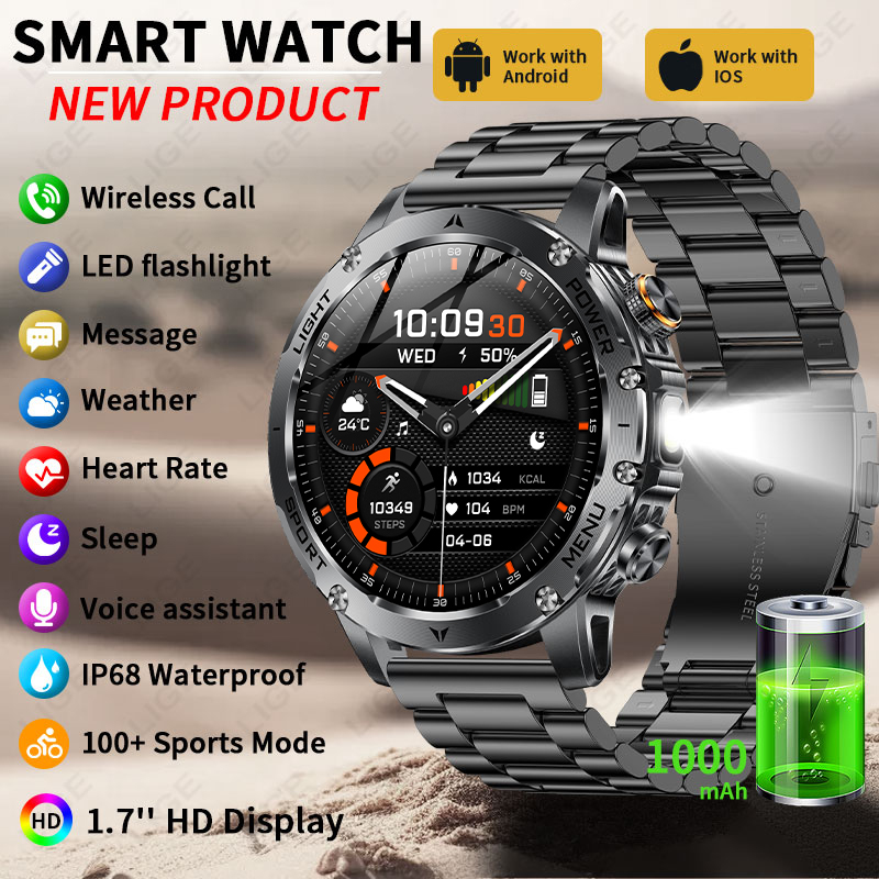 New 1000mAh Battery Smart Watc - огляд і ціна Smartwatch Running Watches For Men
