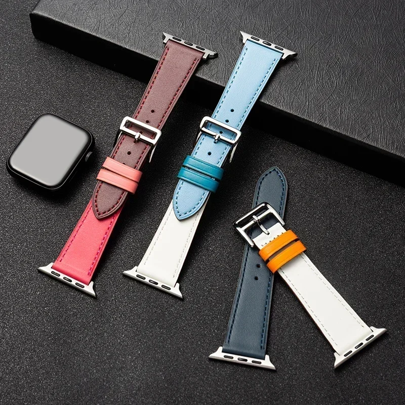 Leather Watch band for Apple W - огляд і ціна Smartwatch Apple Watches For Men