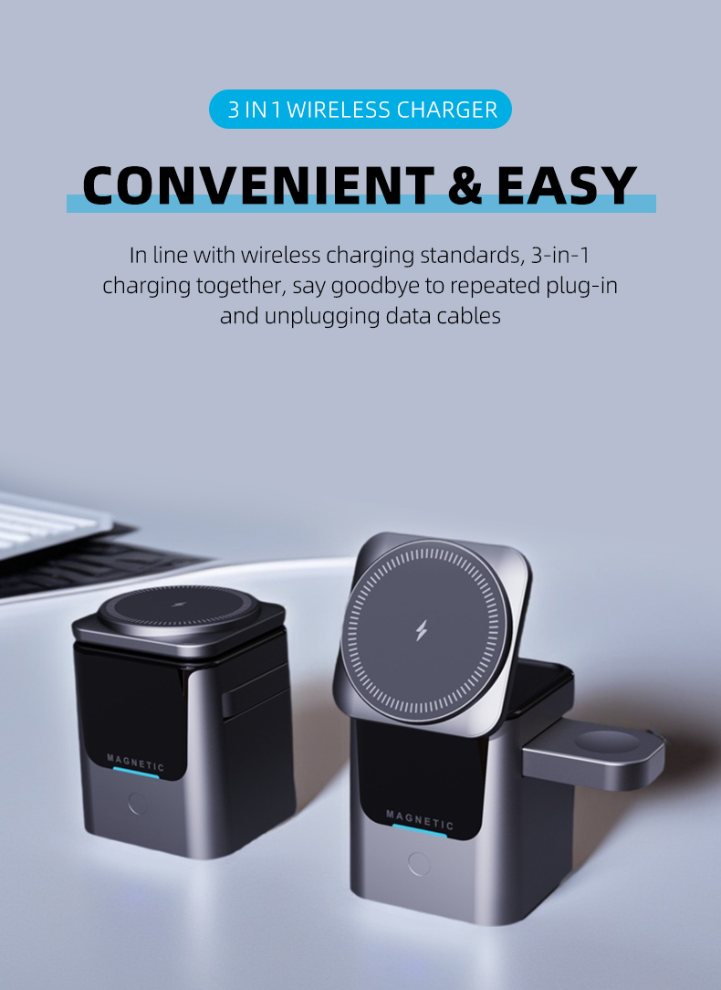 Magnetic 3 in 1 Wireless Charg - огляд і ціна Smartwatch Watches Compatible With Iphone