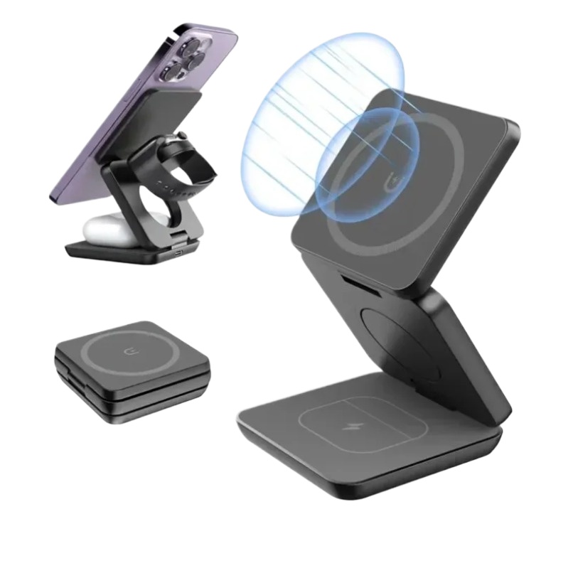3 in 1 Foldable Magnetic Wirel - огляд і ціна Smartwatch Watches Compatible With Iphone