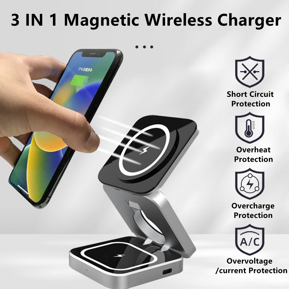 Foldable Magnetic Wireless Cha - огляд і ціна Smartwatch Watches Compatible With Iphone
