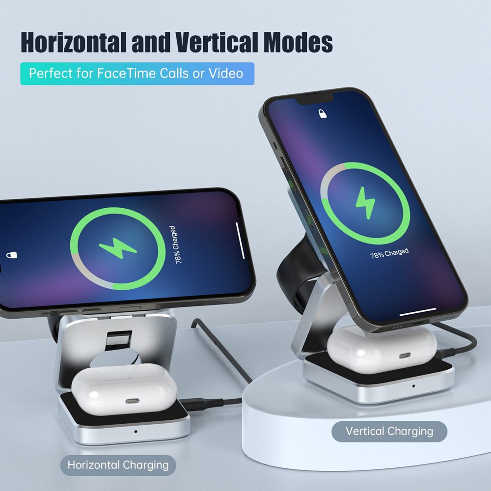 Foldable Magnetic Wireless Cha - огляд і ціна Smartwatch Watches Compatible With Iphone