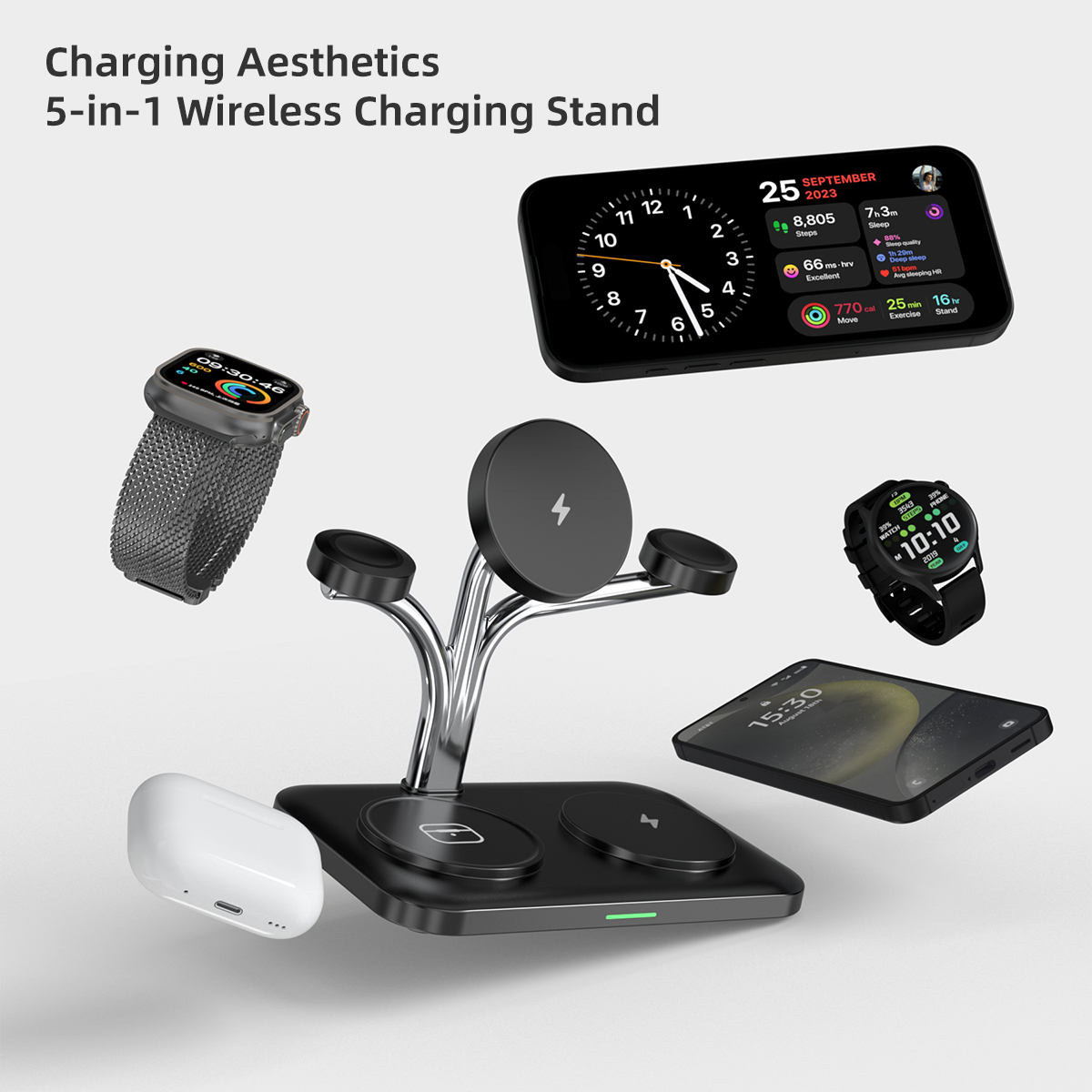 5 IN 1 Magnetic Wireless Charg - огляд і ціна Smartwatch Watches Compatible With Iphone