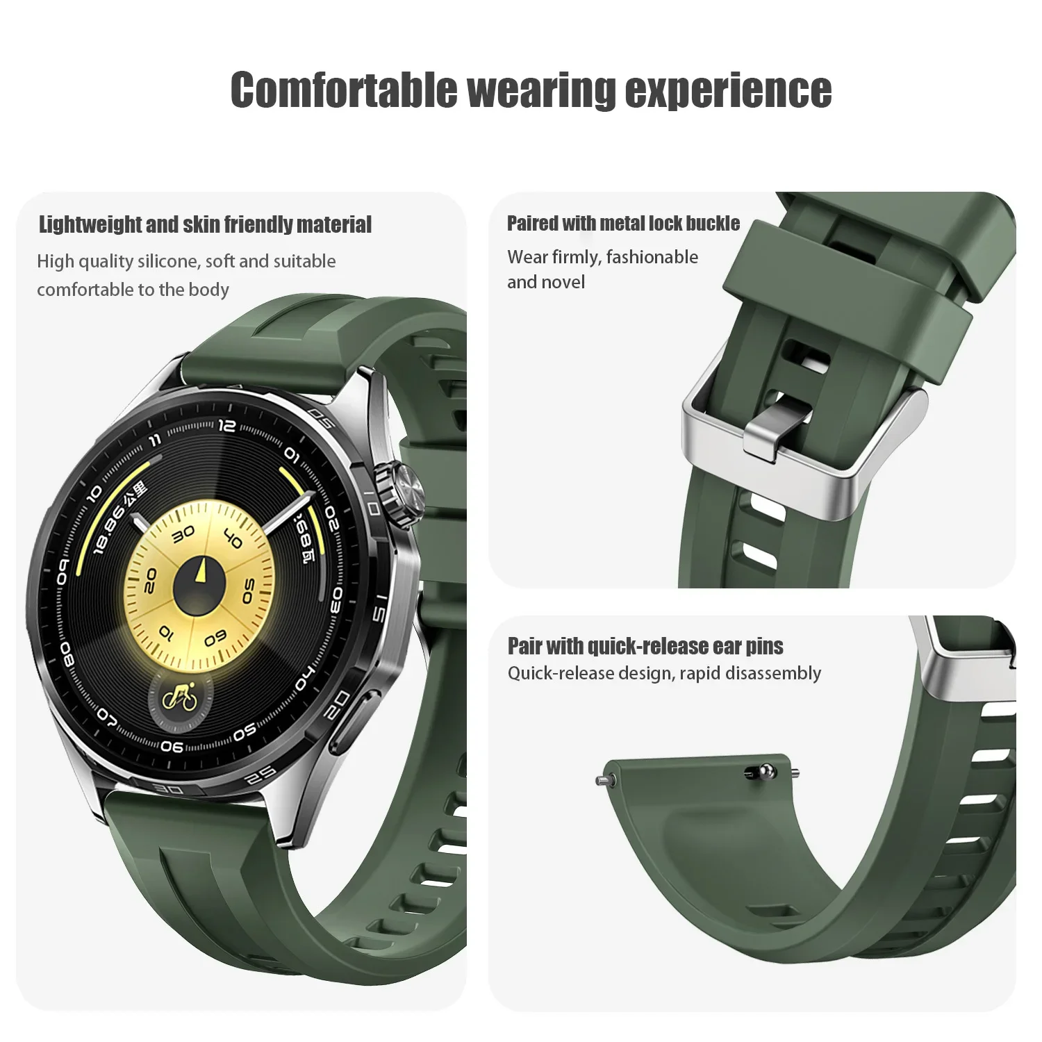 Sports Rubber Watch Strap 22mm - огляд і ціна Titan Watches Smartwatch