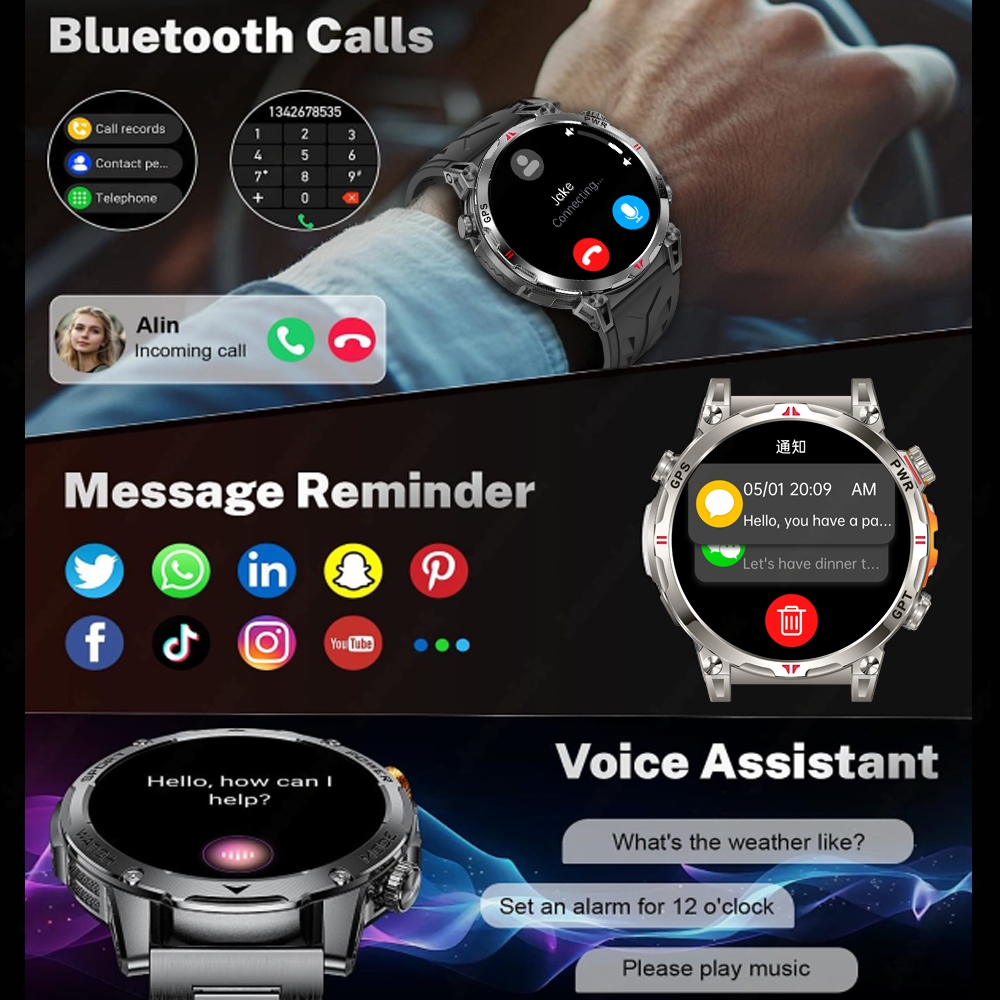 New Professional GPS Sports Sm - огляд і ціна Smartwatch Running Watches For Men