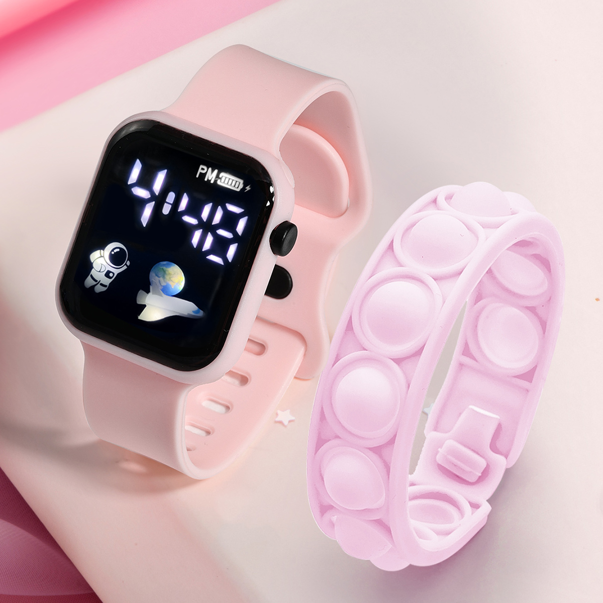 2PCS Children's Smart Watch Br - огляд і ціна Smartwatch Watches Digital
